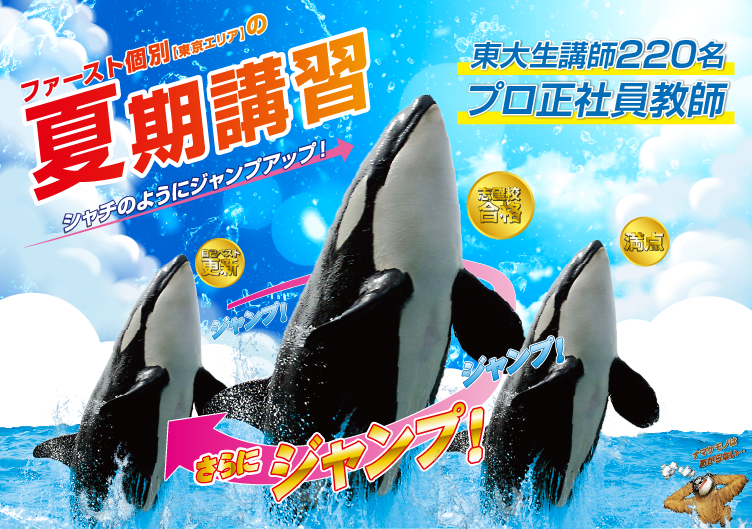 ファースト個別の1日から選べる夏期講習｜1コマ5000円(税込)～